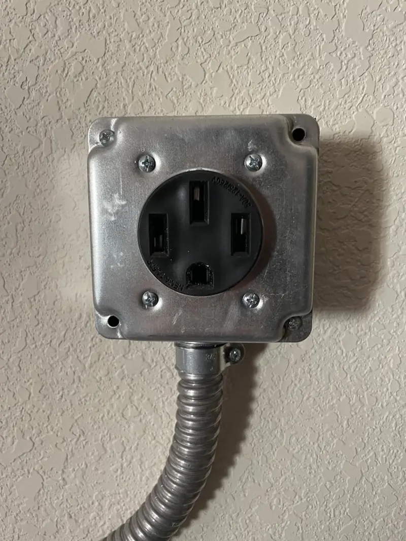 NEMA 14-50 outlet installed for Smart Home Electrical in Miramar