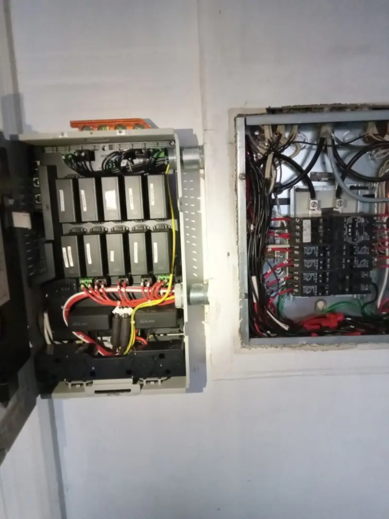 Electrical panel upgrade completed for Security Camera Wiring in Miramar
